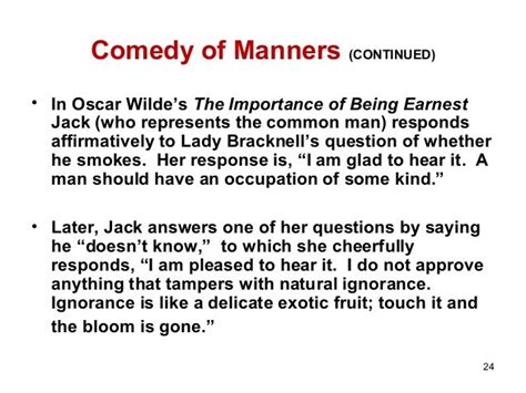 Comedy Of Manners Examples In Literature - Comedy Walls