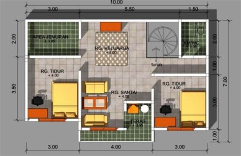 Denah Desain Rumah X Terbaru Desain Id