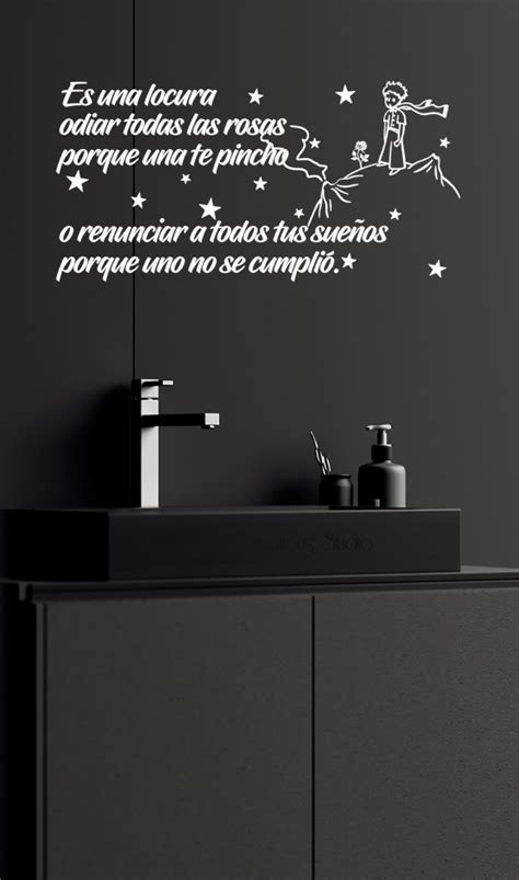 Vinilo Decorativo Para Pared Frase El Principito Meses Sin Intereses