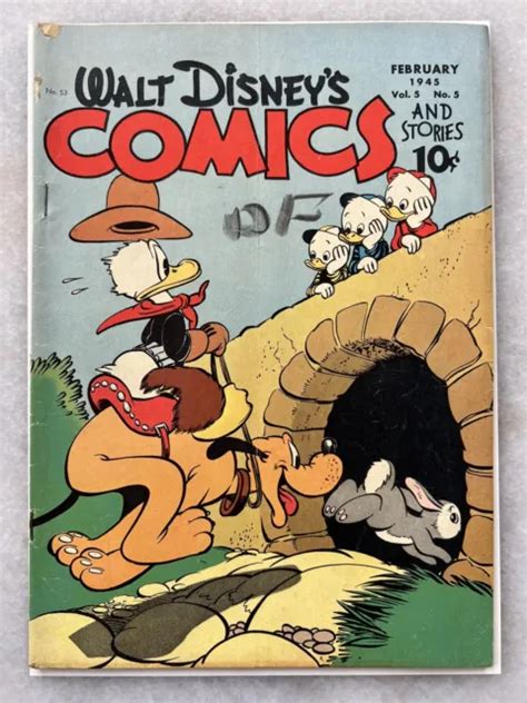 Walt Disneys Comics And Stories 53 Golden Age Dell Comic Book Vg F £