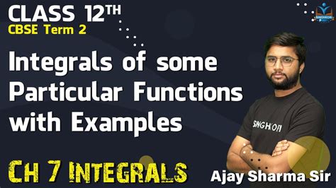 Class 12th Maths Some Particular Functions W Examples CH 7