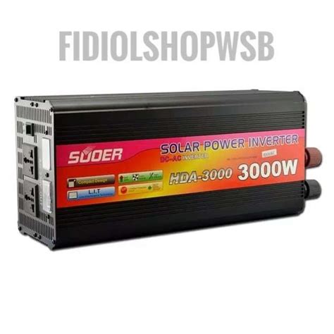 Promo Solar Power Inverter 3000 Wat 12v Plus Charger Standby SUOER