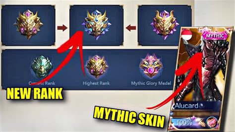 New Rank And Skin Is Coming On Mythic Mobile Legends Youtube