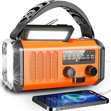 Radio Portable D Urgence Radio Solaire 10000 Mah Batterie Rechargeable