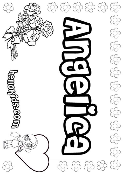 Angelica Coloring Pages