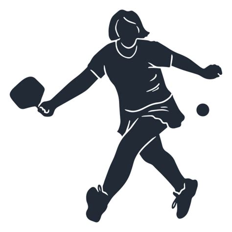 Diseño Png Y Svg De Mujeres Jugando Pickleball Para Camisetas