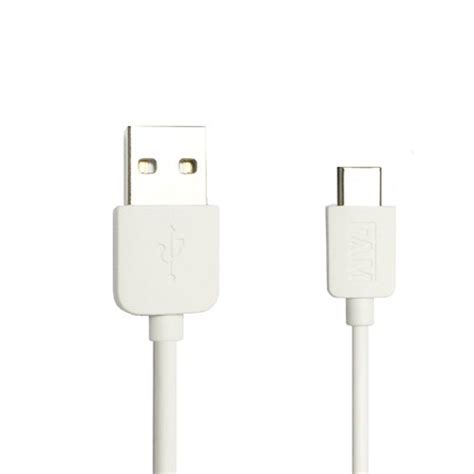 Cabo USB FAM FCA EC12 120cm 2A Type C Branco The Kase Store