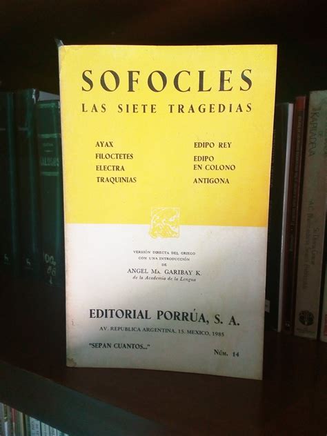 Portada De Las Siete Tragedias De Sofocles