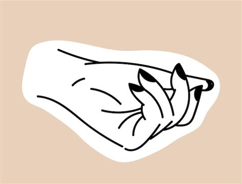 Icono De Mano Femenina Vector Premium