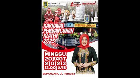 Live Karnaval Pembangunan Klaten Youtube