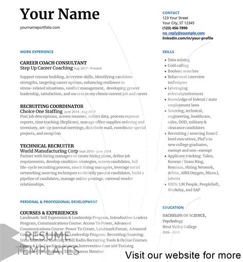 100 Free Printable Resume Builder