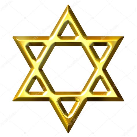 3d Golden Star Of David — Stock Photo © Georgios 1395643