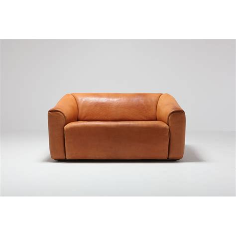 Vintage Seater Sofa In Cognac Leather De Sede Ds S