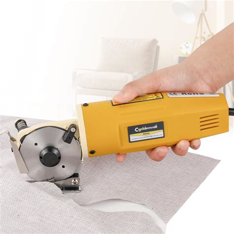 Cgoldenwall Electric Rotary Fabric Cutter Multi Layer Electric Fabric