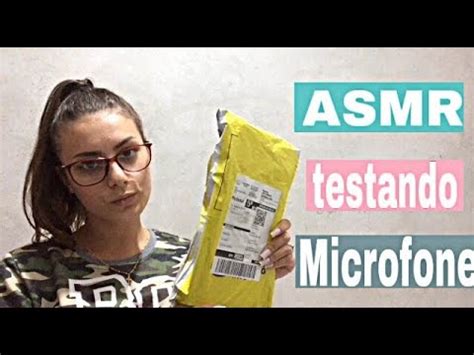 ASMR testando microfone novo português YouTube