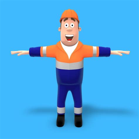 Строитель (мультфильм) 3D Модель $49 - .3ds .fbx .c4d - Free3D