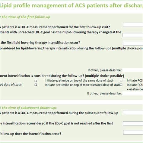 Lipid Profile Management Of Acs Patients After Discharge Follow Up