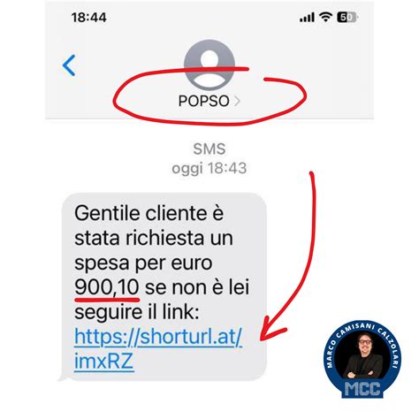 Attenzione Al Falso Sms Popso Marco Camisani Calzolari