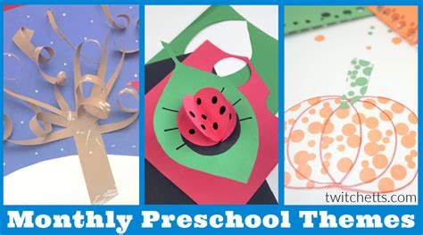 Fun Preschool Monthly Themes for a whole year of lesson plans