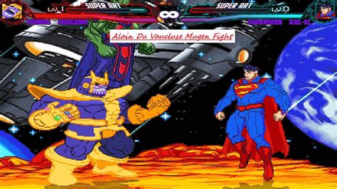 Mugen Thanos Vs Superman Four Battle Request Youtube