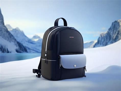 Premium Photo Winter Backpack Modern Minimalist Product Showcase 4k