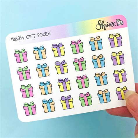 2 Dollar Tuesday T Boxes Mini Sheet Shine Sticker Studio