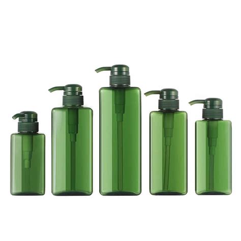 PET Square Plastic Shampoo Bottle YBJ Cosmetic Packaging Manufacturer