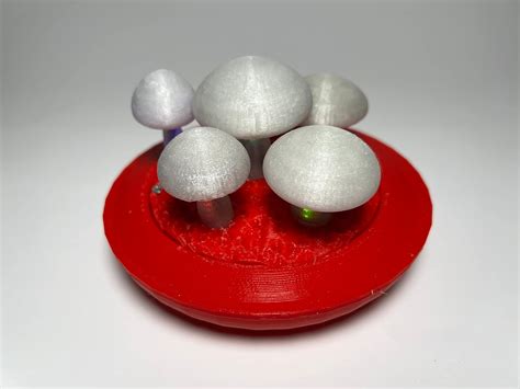 Party Mushroom Lamp Fast Rotating Lights Customizable Portable