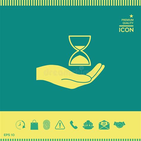 Hand Holding Hourglass Stock Vector Illustration Of Wait 118008854