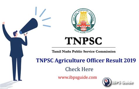 Tnpsc Agriculture Officer Result Released Along With Cutoff Marks