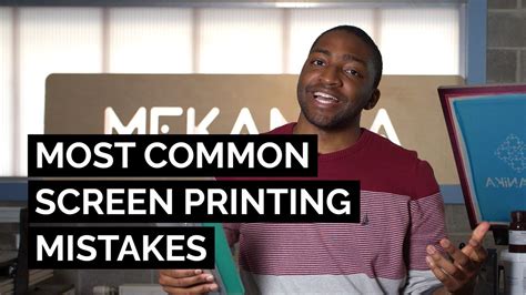 Screen Printing Beginners Mistakes And How To Avoid Them Youtube