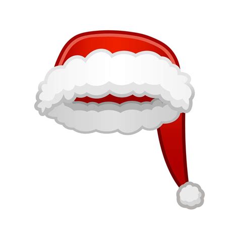 Santa Claus Christmas hat Large size of emoji 14171938 Vector Art at ...