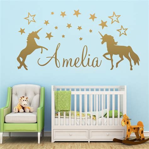 Personalised Unicorn Wall Stickers | Unilovers