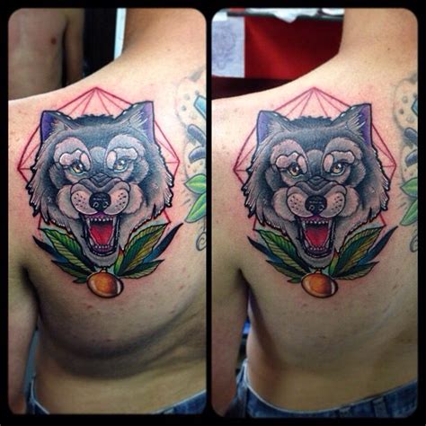 Wolf Tattoo Neotraditional By Juan David Castro R