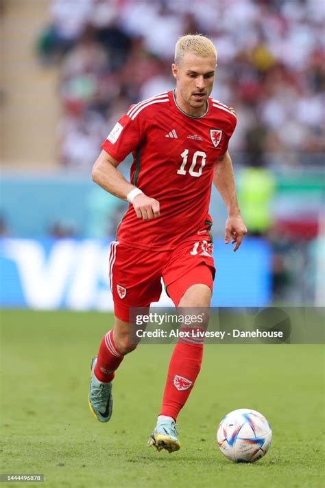 Aaron Ramsey Of Wales During The Fifa World Cup Qatar 2022 Group B