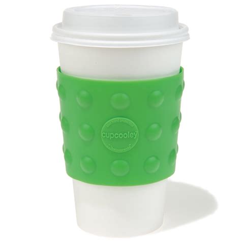 Cup Cooley Reusable Silicone Coffee Cup Cozy The Green Head