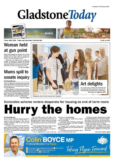 Gladstone Today 16th February 2023 Gladstone Today