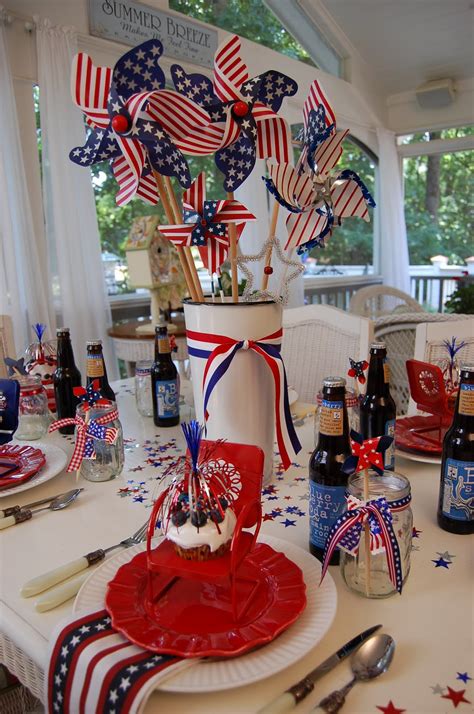 A Patriotic Celebration Table Setting