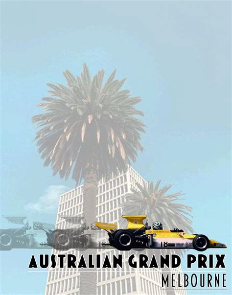 Australian Grand Prix Poster Rgraphicdesign