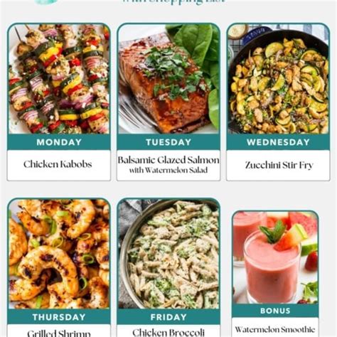 Free Healthy Weekly Meal Plans Wellplated