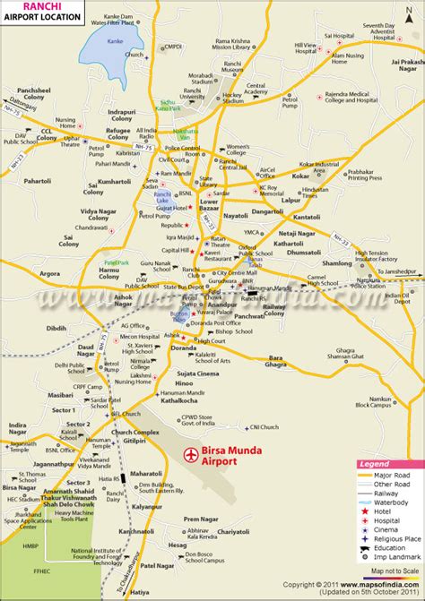 Ranchi Airport Map