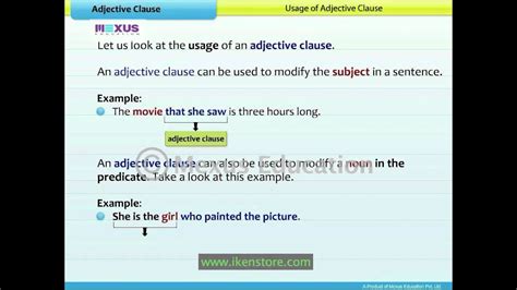 Adjective Clause English Grammar Iken Ikenedu Ikenapp Youtube