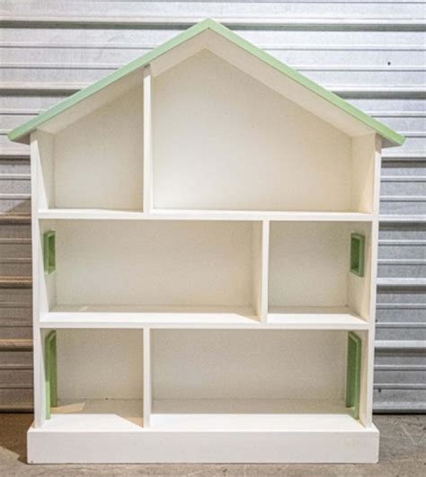 Bid Now Hand Crafted Dollhouse Bookcase Hand Crafted Dollhouse