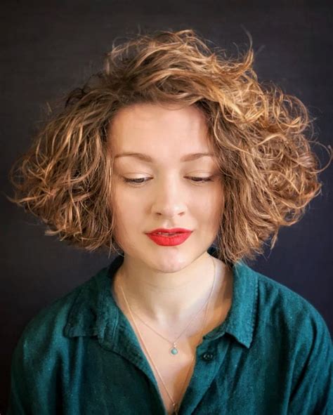 60 Most Delightful Short Wavy Hairstyles For 2024 Short Curly Hair Bob Haircut Curly Short