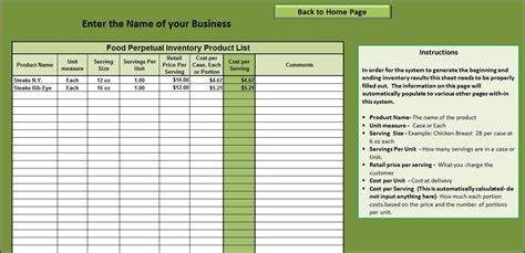 Restaurant Inventory Management Excel All Business Templates