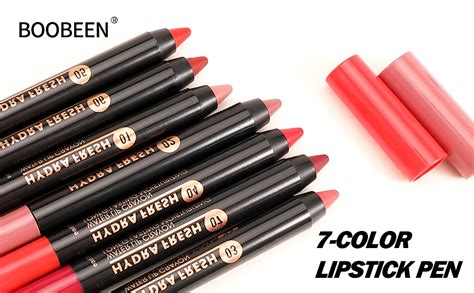 Boobeen Matte Lip Crayon Lipstik Pencil Velvety Creamy Matte Lip Liner