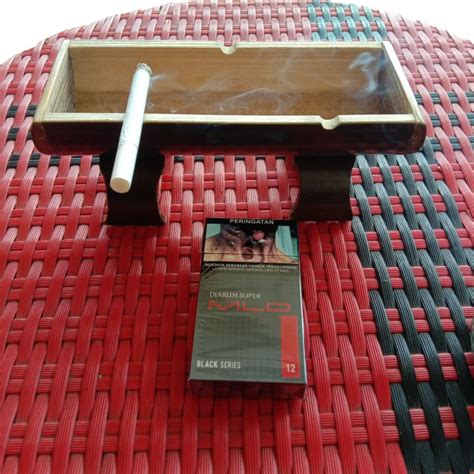 Asbak Rokok Unik Keren Lucu Dari Bambu Hitam Asli Terlaris