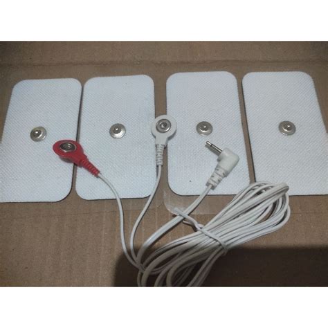 Jual Buah Elektroda Pad Tens Dan Kabel Arah Fisioterapi Plug Gel