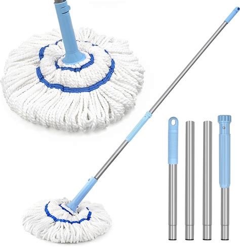 Newe Self Wringing Twist Mop For Floor Cleaning Upgraded 18 Inch Wide