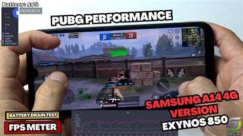 Samsung Galaxy A14 4G Version Test Game PUBG Mobile Exynos 850 GSM